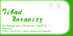 tibad moravitz business card